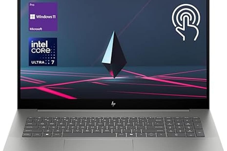 HP Envy Business AI Laptop 17.3 inch touchscreen with Intel Core Ultra 7 and Windows 11 Pro